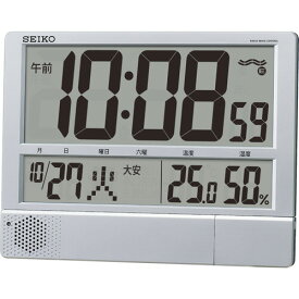 セイコー　プログラム電波時計　温湿度表示付　掛置兼用　SQ434S　1台 【送料無料】