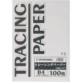 TANOSEE　トレーシングペーパー60g　B4　1パック（100枚）