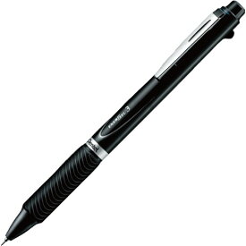ぺんてる　エナージェル　3色ボールペン　（軸色：ブラック）　XBLC35A　1本
