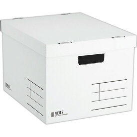 コクヨ　収納ボックス（NEOS）　Lサイズ　フタ付き　ホワイト　A4－NELB－W　1個