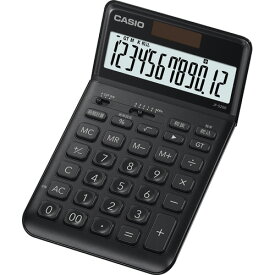 カシオ　デザイン電卓　12桁　ジャストタイプ　ブラック　JF−S200−BK−N　1台 【送料無料】