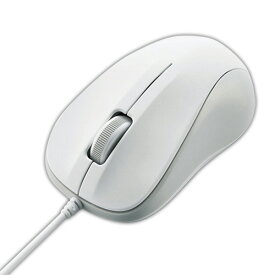 エレコム　USB光学式マウス　3ボタン　Sサイズ　ホワイト　RoHS指令準拠（10物質）　M−K5URWH／RS　1個