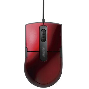 �y����񂹕i�z �o�b�t�@���[�@�L��BlueLED�}�E�X�@�É��@3�{�^���@M�T�C�Y�@���b�h�@BSMBU26SMRD�@1��