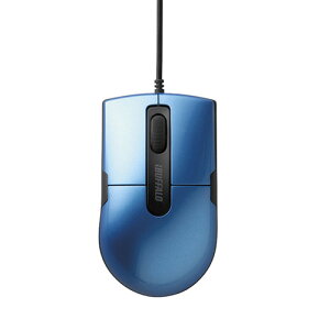 �y����񂹕i�z �o�b�t�@���[�@�L��BlueLED�}�E�X�@�É��@3�{�^���@S�T�C�Y�@�u���[�@BSMBU26SSBL�@1��