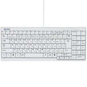 �y����񂹕i�z �o�b�t�@���[�@USB�ڑ��@�L���X�����L�[�{�[�h�@�z���C�g�@BSKBU14WH�@1��