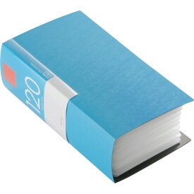 【お取寄せ品】 バッファロー　CD／DVDファイルケース　ブックタイプ　120枚収納　ブルー　BSCD01F120BL　1個