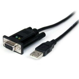 StarTech．com　USB−RS232C　シリアル変換クロスケーブル　1．7m　USB　Type　A　オス−D　Sub　9ピン　メス　ブラック　ICUSB232FTN　1本 【送料無料】