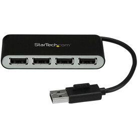 StarTech．com　4ポートUSB　2．0ハブ　本体一体型ケーブル付き　コンパクトミニUSBハブ　バスパワー対応　ST4200MINI2　1台