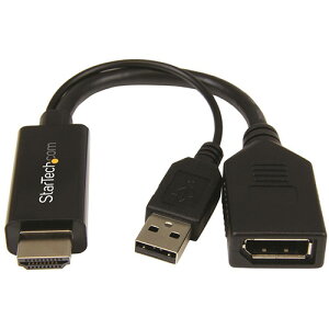 y񂹕iz StarTechDcom@HDMI|DisplayPortϊfBXvCA_v^@4KΉ@ubN@HD2DP@1 yz