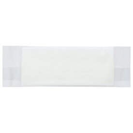 TANOSEE　紙エンボスおしぼり　白　平型　1ケース（1200枚）