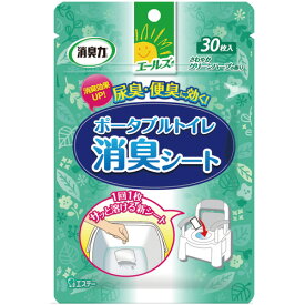 【お取寄せ品】 エステー　エールズ　消臭力　ポータブルトイレ用消臭シート　1パック（30枚）