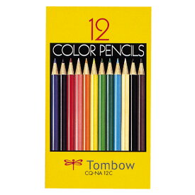 トンボ鉛筆　色鉛筆　紙箱　12色（各色1本）　CQ−NA12C　1箱
