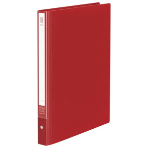 コクヨ クリヤーブック<NEOS> 替紙式 A4タテ 30穴 10ポケット付属 背幅27−40mm カーマインレッド ラ−NE720R 1冊
