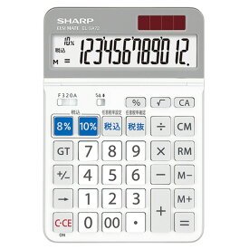 シャープ　電卓　軽減税率対応モデル　12桁　セミデスクトップ　EL−SA72−X　1台