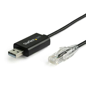 �y����񂹕i�z StarTech�Dcom�@RJ45�|USB�@Cisco�݊��R���\�[���P�[�u���@1�D8m�@�u���b�N�@ICUSBROLLOVR�@1�{ �y���������z