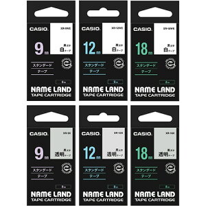 �y����񂹕i�z �J�V�I�@NAME�@LAND�@�X�^���_�[�h�e�[�v�Z�b�g�@9�E12�E18mm�@XR�|TAPE�|SET1�@1�Z�b�g�i6�F�e�T�C�Y2�j �y���������z