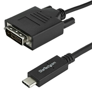 y񂹕iz StarTechDcom@USB@TypeC|DVI@ϊfBXvCP[u@2m@1920×1200Ή@ubN@CDP2DVIMM2MB@1{ yz