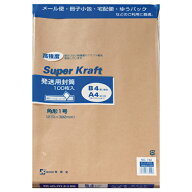 高春堂　ピース　発送用封筒スーパークラフト　テープ付　角1　100g／m2　732－00　1パック（100枚）