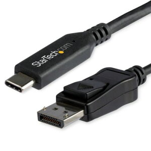 �y����񂹕i�z StarTech�Dcom�@USB�@TypeC�|DisplayPort�@1�D4�ϊ��P�[�u���@1�D8m�@�u���b�N�@CDP2DP146B�@1�{ �y���������z