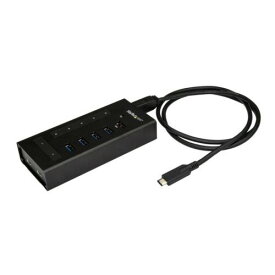 StarTech．com　USB　Type−Cコネクタ搭載7ポートUSBハブ　金属ケース　USB−A×5口／C×2口　産業用　ブラック　HB30C5A2CST　1個 【送料無料】