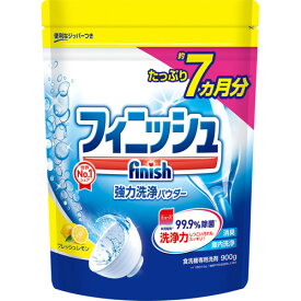 レキットベンキーザー・ジャパン　フィニッシュ　パウダー　大型詰替　レモン　900g　1パック