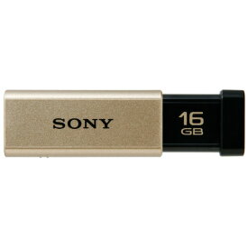 ソニー　USBメモリー　ポケットビット　Tシリーズ　16GB　ゴールド　キャップレス　USM16GT　N