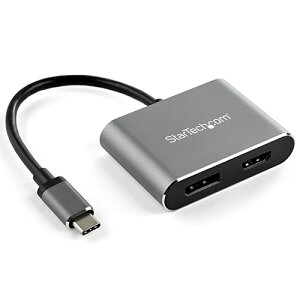 y񂹕iz StarTechDcom@USB@C|DisplayPort^HDMIϊA_v^@2in1@4K^60HzΉ@Xy[XO[@CDP2DPHD@1 yz