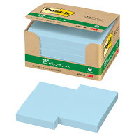 【お取寄せ品】 3M　ポスト・イット　エコノパック　ノート　再生紙　75×50mm　ブルー　6561－B　1パッ…