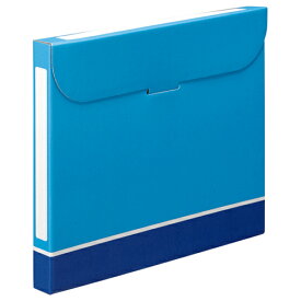 TANOSEE　ファイルボックス　A4　背幅32mm　青　1パック（5冊）