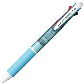 三菱鉛筆　ジェットストリーム　3色ボールペン　0．7mm　（軸色：水色）　SXE340007．8　1本