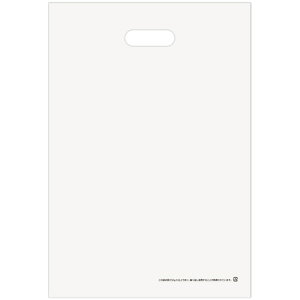 TANOSEE ポリエチレン手提袋(小判抜き) LD L ホワイト 1パック(50枚)