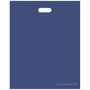 TANOSEE ポリエチレン手提袋(小判抜き) LD LL ネイビー 1パック(50枚)