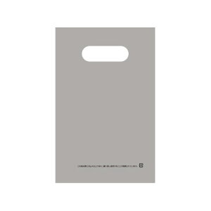 TANOSEE ポリエチレン手提袋(小判抜き) HD SS シルバー 1パック(50枚)