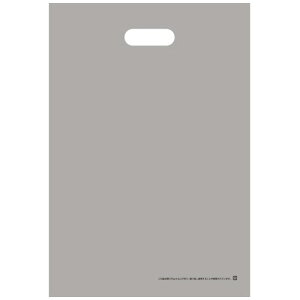 TANOSEE ポリエチレン手提袋(小判抜き) HD L シルバー 1パック(50枚)