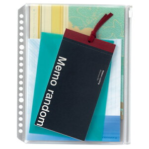 ライオン事務器 ファスナーポケット A5タテ 2・20穴 マチ付 FP−A5 1枚