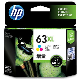 HP　HP63XL　インクカートリッジ　3色カラー　増量　F6U63AA　1個 【送料無料】