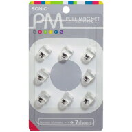 ソニック　PM　プルマグネット　ピンタイプ　直径12×高さ13mm　透明　MG−785−T　1パック（8個）