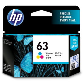 HP　HP63　インクカートリッジ　3色カラー　F6U61AA　1個 【送料無料】