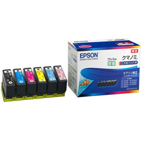 エプソン　インクカートリッジ　クマノミ　6色パックM（黒のみ増量）　KUI－6CL－M　1箱（6個：各色1個） 【送料無料】
