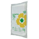 TANOSEE　ゴミ袋エコノミー　半透明　70L　1パック（100枚）