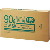 クラフトマン　業務用透明　メタロセン配合厚手ゴミ袋　90L　BOXタイプ　HK−098　1箱（100枚） 【送料無…