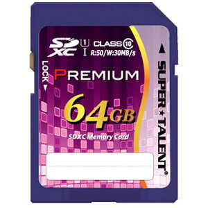 �X�[�p�[�^�����g�@UHS�|I�Ή�SDXC�������[�J�[�h�@CLASS10�@64GB�@ST64SU1P�@1�� �y���������z