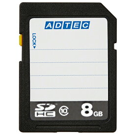 アドテック　SDHCメモリカード　8GB　Class10　インデックスタイプ　AD－SDTH8G／10R　1枚