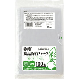 TANOSEE　食品保存パック　透明　M　1パック（100枚）