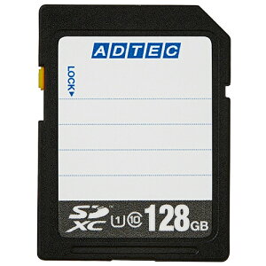 �A�h�e�b�N�@SDXC�������J�[�h�@128GB�@UHS�|I�@Class10�@�C���f�b�N�X�^�C�v�@AD�|SDTX128G�^U1R�@1�� �y���������z