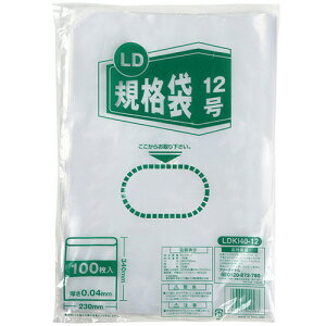【お取寄せ品】 伊藤忠リーテイルリンク LD規格袋 12号 0.04×230×340mm LDKI40−12 1パック(100枚)