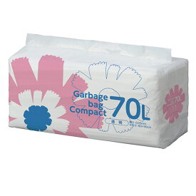 TANOSEE　ゴミ袋　コンパクト　透明　70L　1パック（50枚）