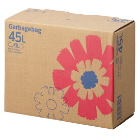 TANOSEE　ゴミ袋　コンパクト　透明　45L　BOXタイプ　1箱（110枚）