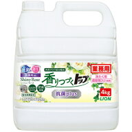 ライオン　香りつづくトップ　抗菌Plus　シャイニーローズ　業務用　4kg　1本