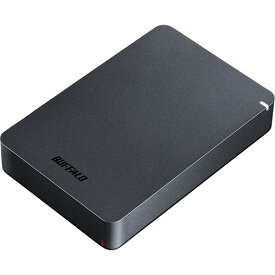 バッファロー　MiniStation　USB3．1（Gen1）対応　耐衝撃ポータブルHDD　4TB　ブラック　HD－PGF4．0U3－GBKA　1台 【送料無料】